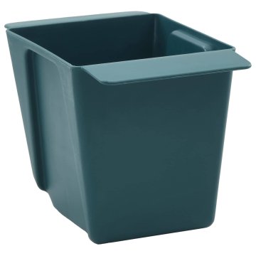 Vidaxl Cvečni zaboji za euro palete 24 kos Zelena 14 x 9 x 9,5 cm