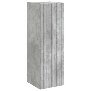 Vidaxl Omejen kabineta za kopalnico Betonsko siva 33 x 34,5 x 100 cm
