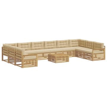Vidaxl Sedežne garniture Masiven les akacije