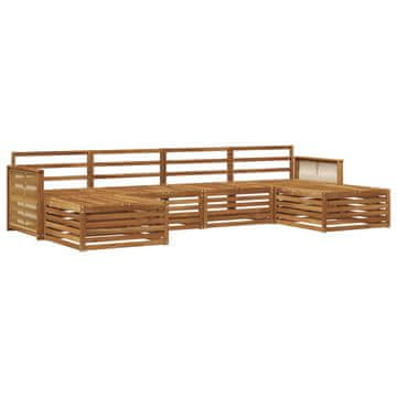 Vidaxl Sedežne garniture 6 szt. Masiven les akacije