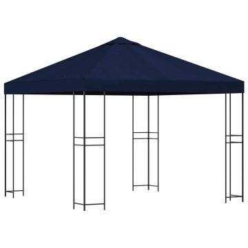 Vidaxl Paviljon 3 x 3 m Modra Poliester in jeklo 190 gsm