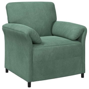Vidaxl Enosobna sedežna garnitura Morsko zelena 88 x 83 x 95 cm Žamet