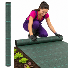 Vidaxl Membrana proti plevelu zelena 1,5x10 m PP