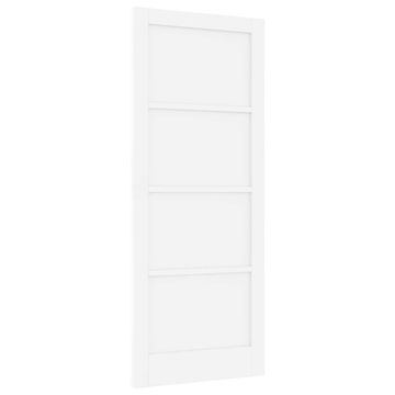 Vidaxl Notranja vrata Bela 86 x 211 cm Vezani les