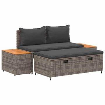 Vidaxl Zunanja garnitura za sedenje 4 -Seater 4 szt. 55 x 30 x 39 cm