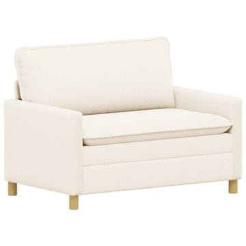 Vidaxl Kavč Krem 126 x 81 x 87,5 cm Blago