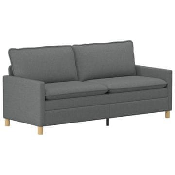 Vidaxl Kavč Temno siva 196 x 81 x 87,5 cm Blago