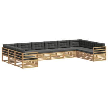 Vidaxl Sedežne garniture Masiven les akacije