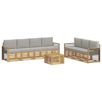 Vidaxl Sedežne garniture Masiven les akacije