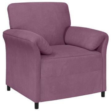 Vidaxl Enosobna sedežna garnitura Vijolična 88 x 83 x 95 cm Žamet