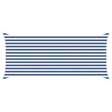Vidaxl Sončno platno Modra in bela 4,5 x 2 m 100% poliester Oxford