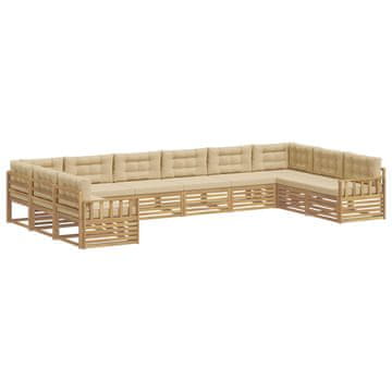 Vidaxl Sedežne garniture Masiven les akacije