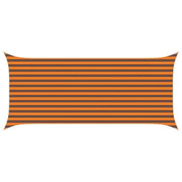 Vidaxl Sončno platno Oranžna in Rjava 4,5 x 2 m 100% poliester Oxford