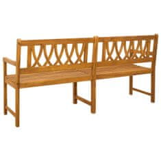 Vidaxl Zunanja klop 2 -sedežni 180 x 56 x 90 cm Masiven les akacije