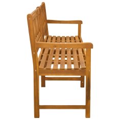 Vidaxl Zunanja klop 2 -sedežni 180 x 56 x 90 cm Masiven les akacije