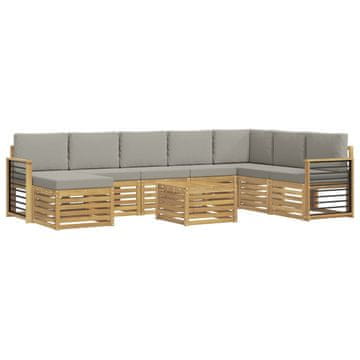 Vidaxl Sedežne garniture Masiven les akacije