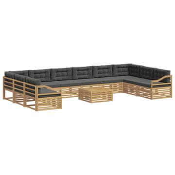 Vidaxl Sedežne garniture Masiven les akacije