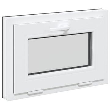 Vidaxl Okno za klet RISOR 60 x 40 cm PVC in steklo Antracit