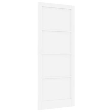 Vidaxl Notranja vrata Bela 93 x 232 cm Vezani les