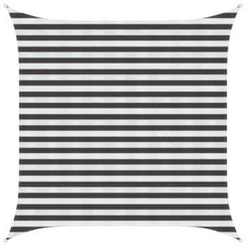 Vidaxl Senčna platna Kvadrat 2,5 x 2,5 m HDPE Antracitna in bela
