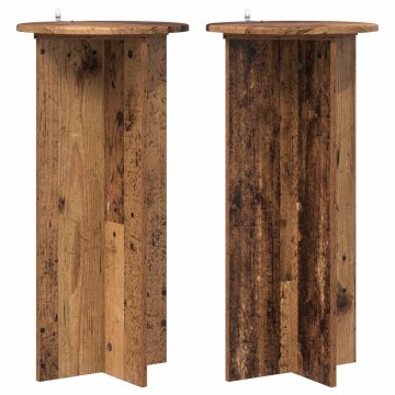 Vidaxl Stojalo za rastline 2 kos Star les 40 x 40 x 80 cm
