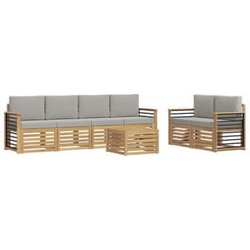 Vidaxl Sedežne garniture Masiven les akacije
