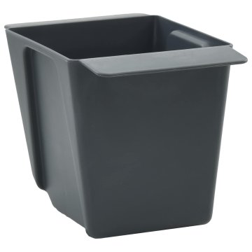 Vidaxl Cvečni zaboji za euro palete 24 kos Siva 14 x 9 x 9,5 cm