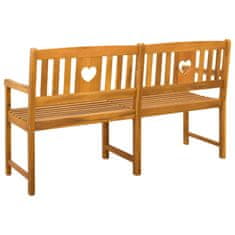 Vidaxl Zunanja klop 4 -sedežni 150 x 56 x 90 cm Masiven les akacije