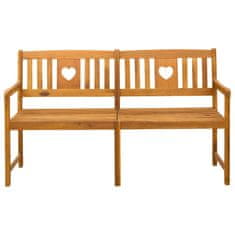 Vidaxl Zunanja klop Naravna 150 x 55,5 x 90 cm Masiven les akacije