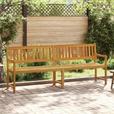 Vidaxl Zunanja klop Naravna 220 x 55,5 x 90 cm Masiven les akacije