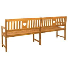 Vidaxl Zunanja klop Naravna 220 x 55,5 x 90 cm Masiven les akacije