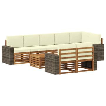 Vidaxl Sedežne garniture Masiven les akacije