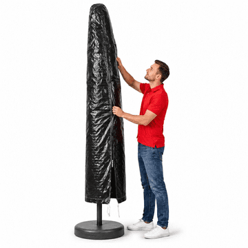Vidaxl Pokrivalo za senčnik z zadrgo PE 250 cm