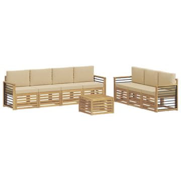 Vidaxl Sedežne garniture Masiven les akacije