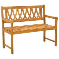 Vidaxl Zunanja klop 2 -sedežni 110 x 56 x 90 cm Masiven les akacije