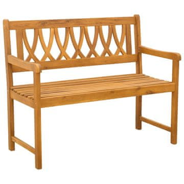 Vidaxl Zunanja klop Naravna 110 x 55,5 x 90 cm Masiven les akacije