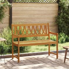 Vidaxl Zunanja klop 2 -sedežni 110 x 56 x 90 cm Masiven les akacije