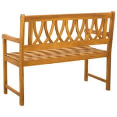 Vidaxl Zunanja klop 2 -sedežni 110 x 56 x 90 cm Masiven les akacije
