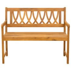Vidaxl Zunanja klop Naravna 110 x 55,5 x 90 cm Masiven les akacije