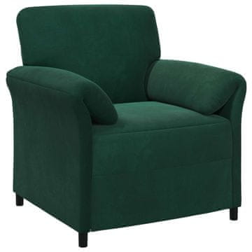 Vidaxl Enosobna sedežna garnitura Temno zelena 88 x 83 x 95 cm Žamet