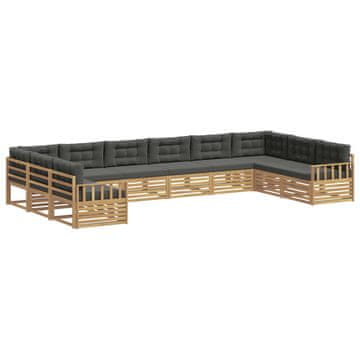 Vidaxl Sedežne garniture Masiven les akacije
