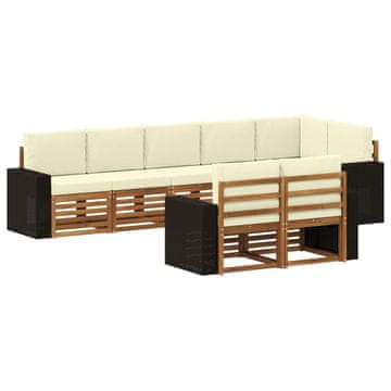 Vidaxl Sedežne garniture Masiven les akacije