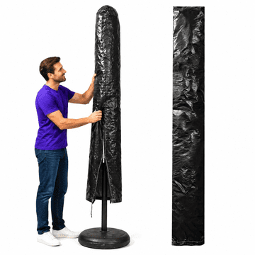 Vidaxl Pokrivalo za senčnik z zadrgo 2 kosa PE 200 cm