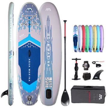 Aqua Marina Ray napihljiv sup z veslom, 335 x 84 x 15 cm, do 150 kg, siv (BT-26RAY)
