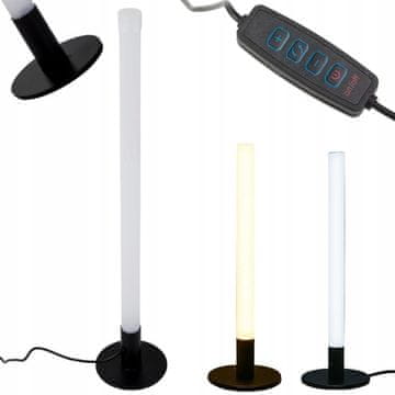 Verkgroup LED vertikalna namizna svetilka 3 barve svetlobe USB 40cm črna