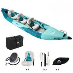 Aqua Marina Bezza napihljiv kajak z veslom, 475 × 83 cm, do 230 kg, moder (BE-475)