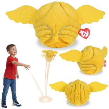 sarcia.eu TY Harry Potter Zlati zviz Plišasta žogica, poskakujoča maskota, BEANIE BOUNCERS, igračka za otroke, ki zahteva spretnost 10 cm