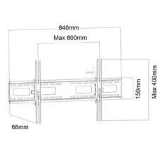 Maclean MC-422 Nosilec za TV 43''- 100''