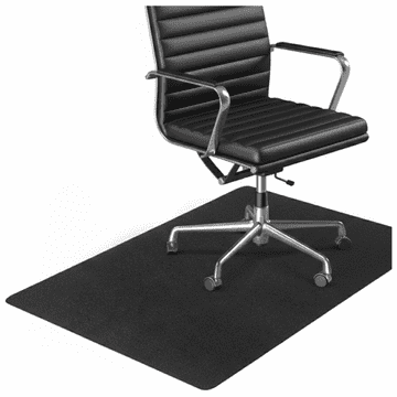 shumee Zaščitna podloga pod stol 0,5 mm 90x130 cm črna, študentska podloga za mizo