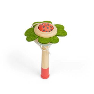 Bigjigs Toys Lovilec žogic Cvet z žogico Ladybug